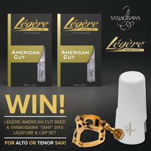Win a Yanagisawa &#039;Yany&#039; SIXS Ligature &amp; Cap Set &amp; Légère American Cut reed for Alto or Tenor Saxophone - worth over £220!