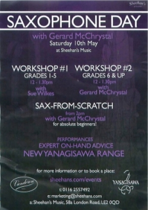 Leicester Sax Day – May 10th
